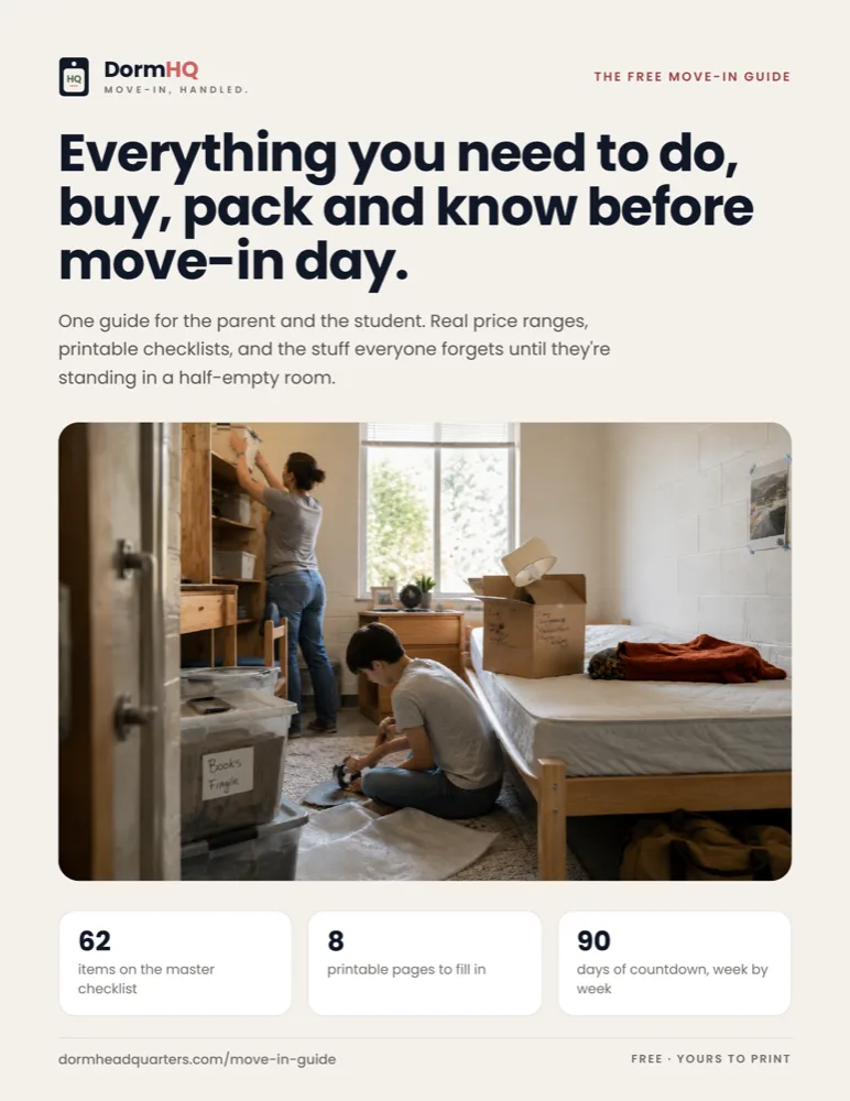 The DormHQ Move-In Guide cover