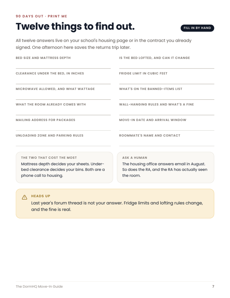 A printable fill-in-by-hand checklist page